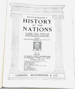 Hutchinson's History of the Nations by Walter Hutchinson