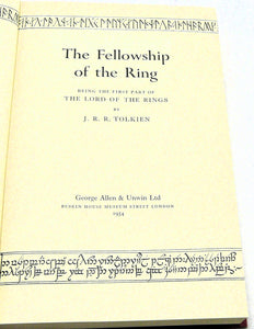 The Lord of the Rings Trilogy by J. R. R. Tolkien First edition, first impressions