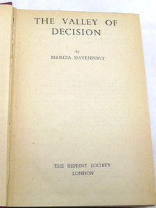 The Valley of Decision by Marcia Davenport